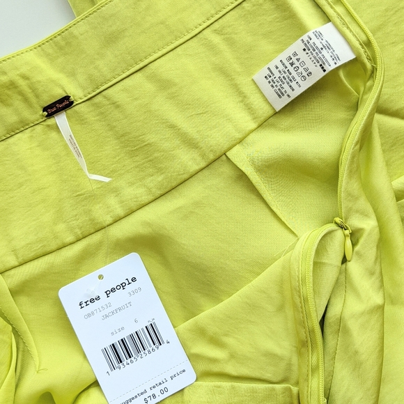 Free People Normani Bias Skirt Jackfruit Size 6 - Picture 4 of 7